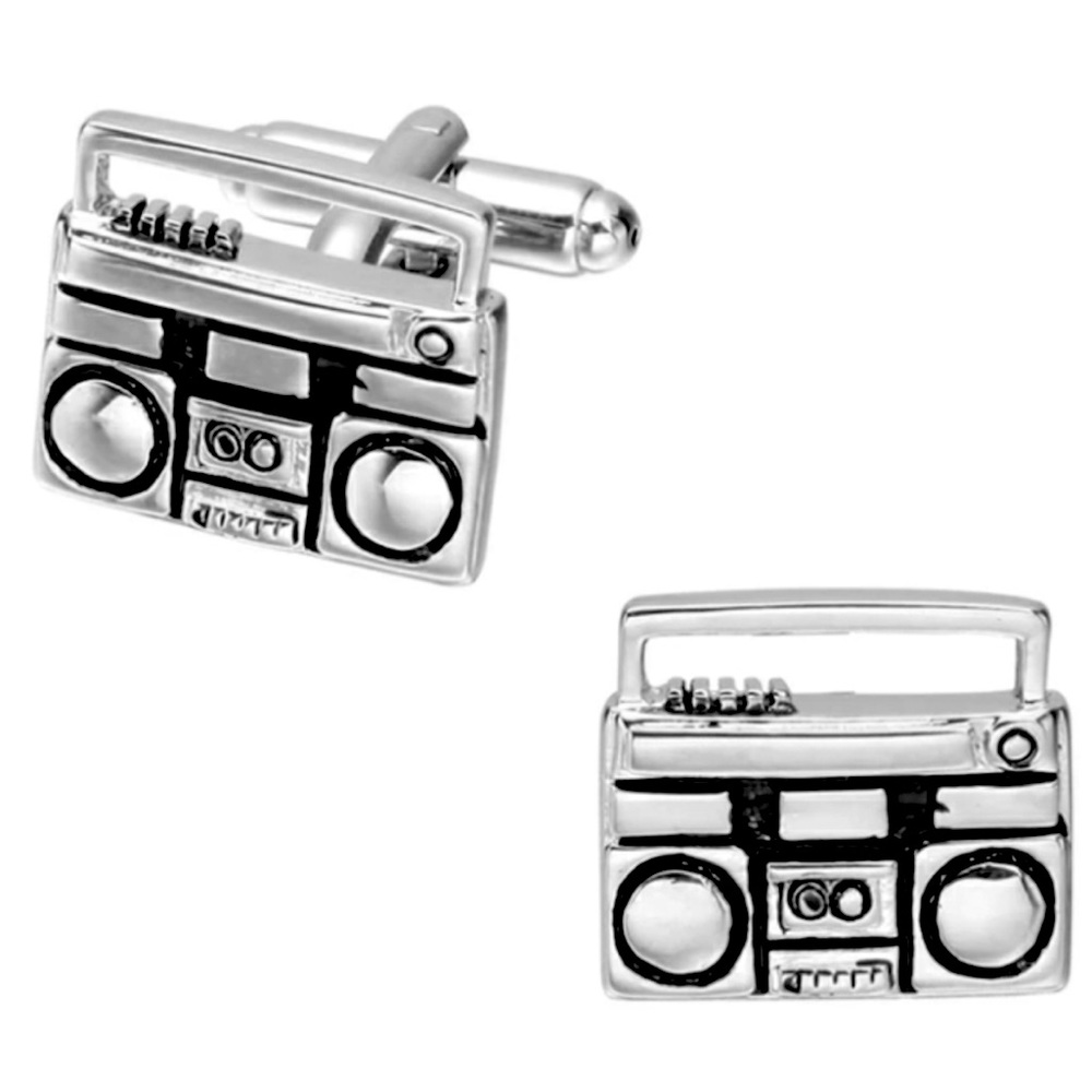 🎶 Old Skool Boombox Cufflinks